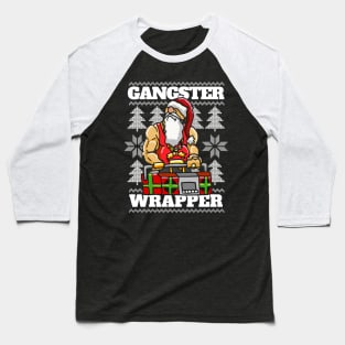 Gangsta Gangster Rap Christmas Theme - Ugly Christmas Hip Hop themed for the Holiday Season Baseball T-Shirt